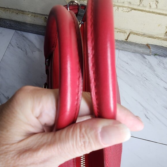 Like New Coach Blake Carryall Red Leather Shoulder Bag Purse - Picture 4 of 12